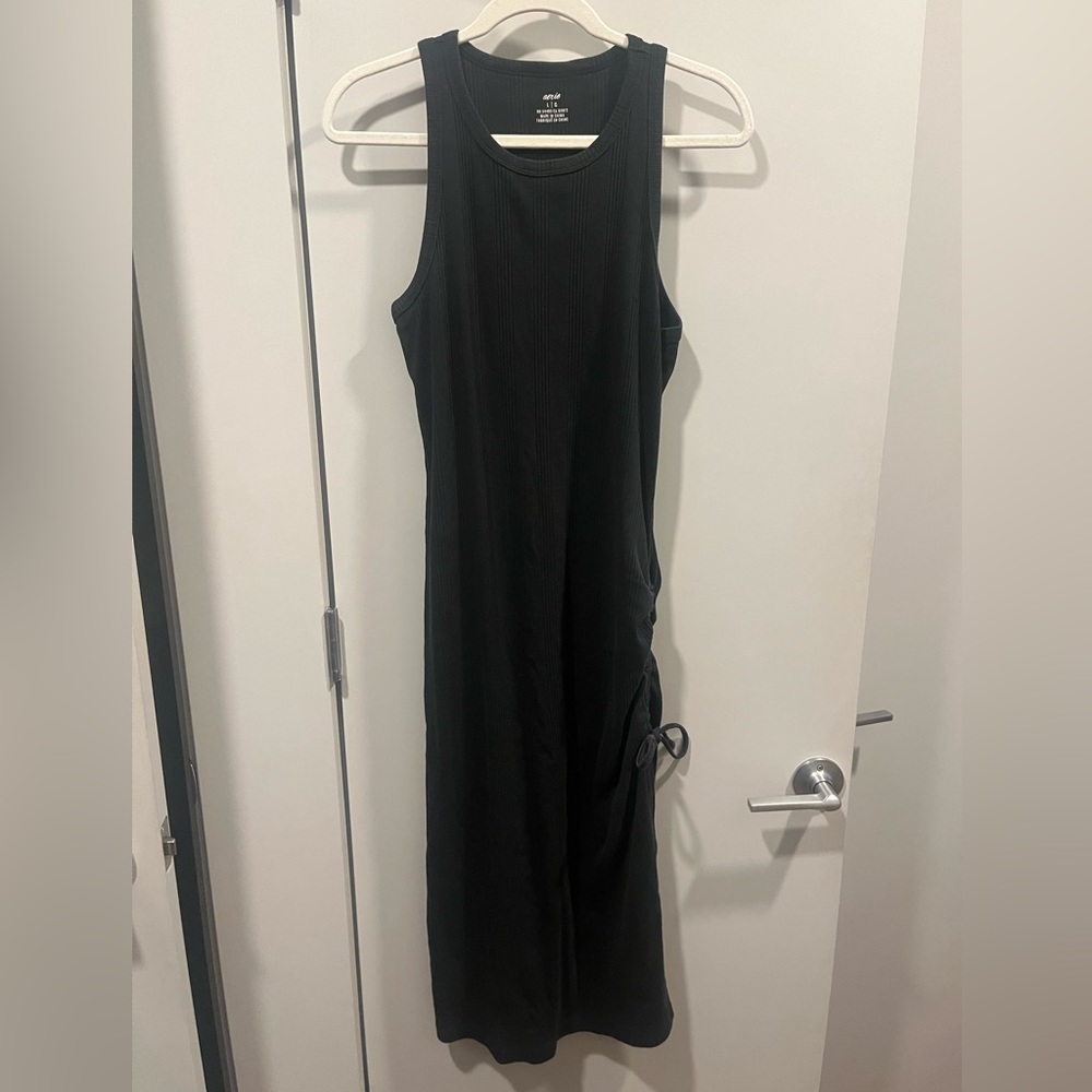 Aerie Black Midi Dress